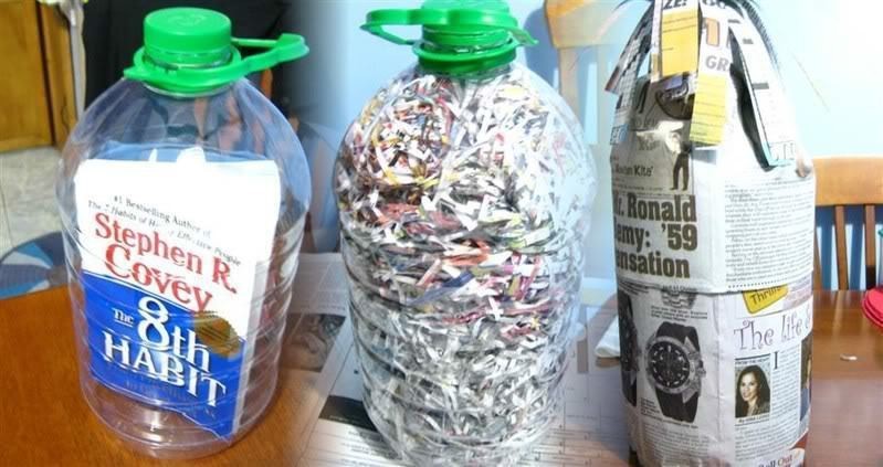 How to wrap a book, Book in a bottle